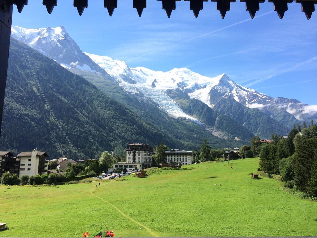 Ferienwohnung Terrasse Sur Le Mont Blanc Chamonix Exterior foto